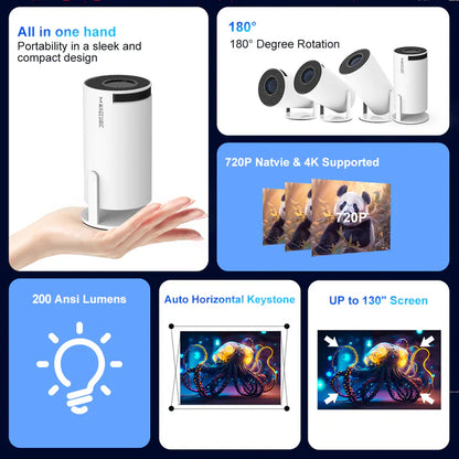 MagCubic Portable 4K Mini Projector HY300 Pro